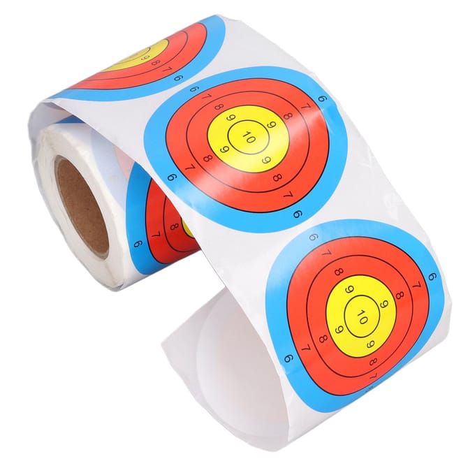 3 Inch Zelfklevende Doelstickers 200 Vellen Schietspat Doelstickers Rol voor