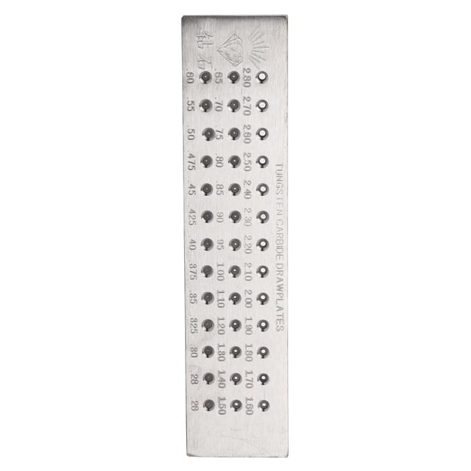 Ronde gaten Draadtekenbord Metalen trekplaat Sieradengereedschap Decoraties Accessoire (0,26-4,1) white