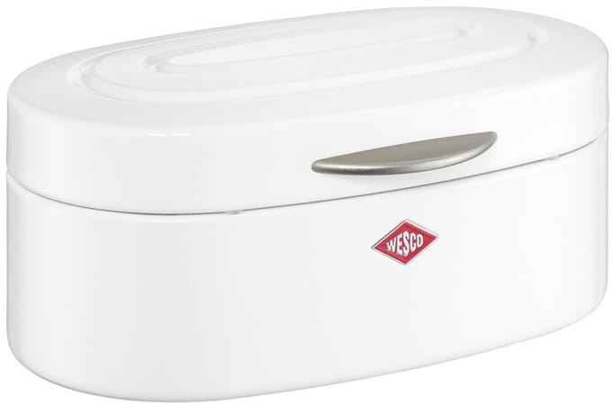 WESCO Single Elly Broodtrommel | 8,5 Liter | Metaal - Wit | Broodbewaardoos