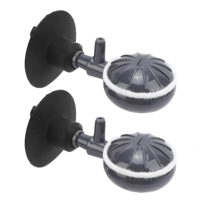 Diffuseur de bulles en pierre avec pompe à air et ventouses pour aquarium hydroponique et aquarium gray
