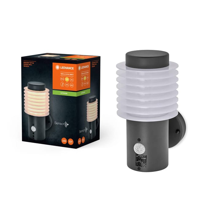 LEDVANCE LED wandlamp Endura Style Rondo donkergrijs Sensor