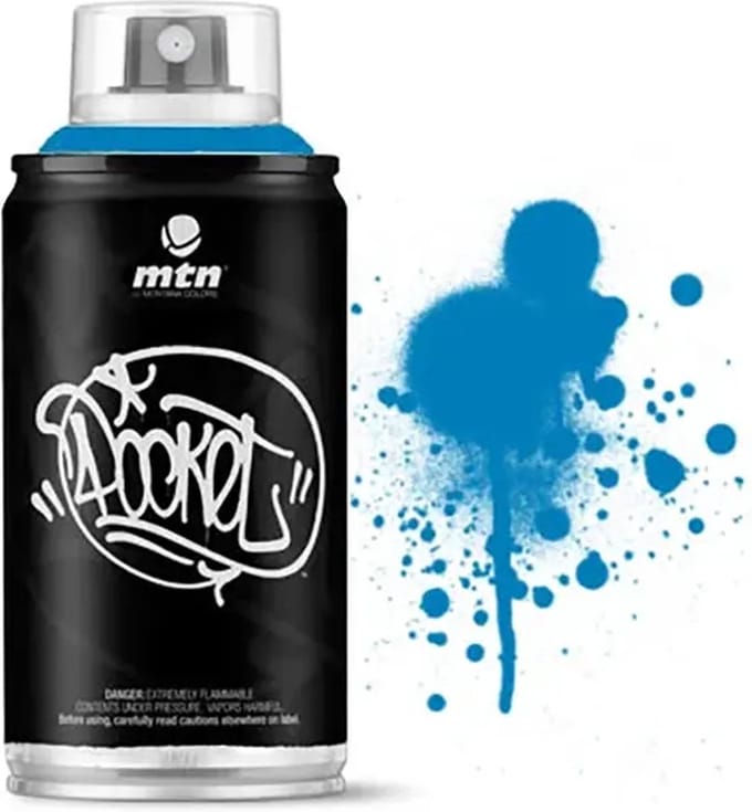 MTN Pocket spuitverf - Electric Blue - 150ml