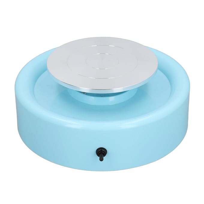Elektrisch Draaischijf Variabele Snelheid Keramiek Vormmachine DIY Klei Kunst Maken Gereedschap Kit Blauw US Plug white