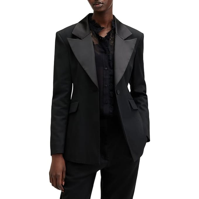 AllSaints Sister Blazer Black Größe: 6 | Blazer Outlet | Damen | Schwarz