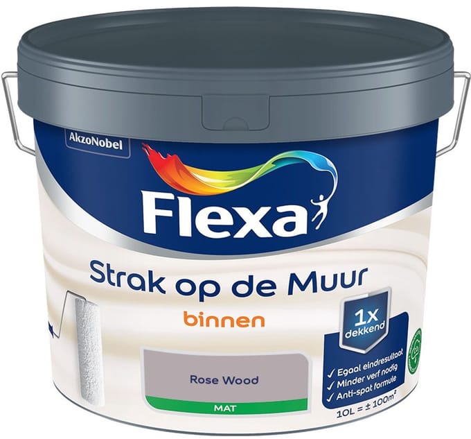Flexa - Strak Op De Muur Binnen Mat - Rose Wood - Mengverf - 10 L