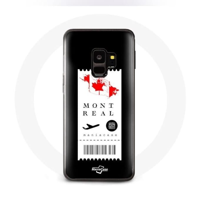 Case voor Samsung Galaxy S9 Vliegticket Montreal Canada