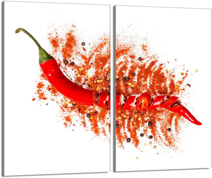 TMK ArtDeko - Glass Protectieplaat - 2x30x52 - Chilli