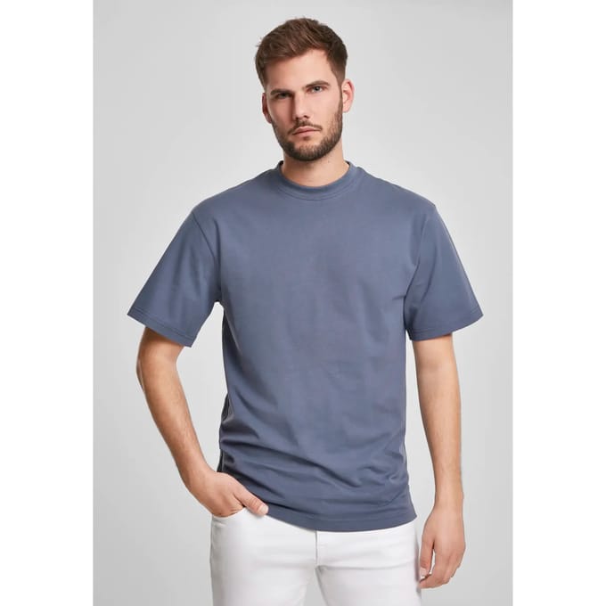 Urban Classics - Tall Heren T-shirt - S - Blauw