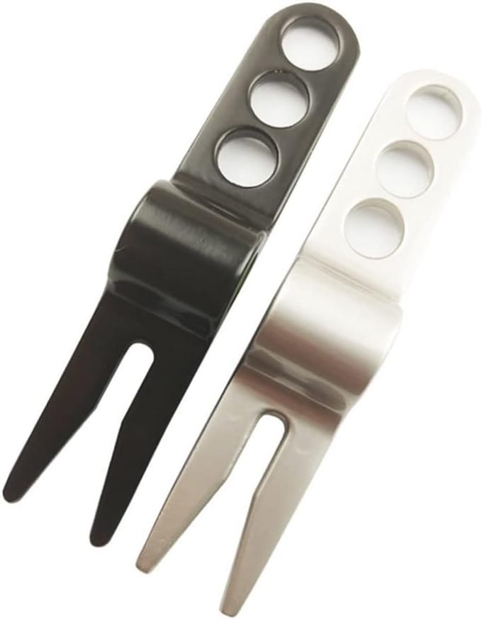 Lichtgewicht Golfbal Markers en Divot Reparatietools voor Golfer - 2 Stuks
