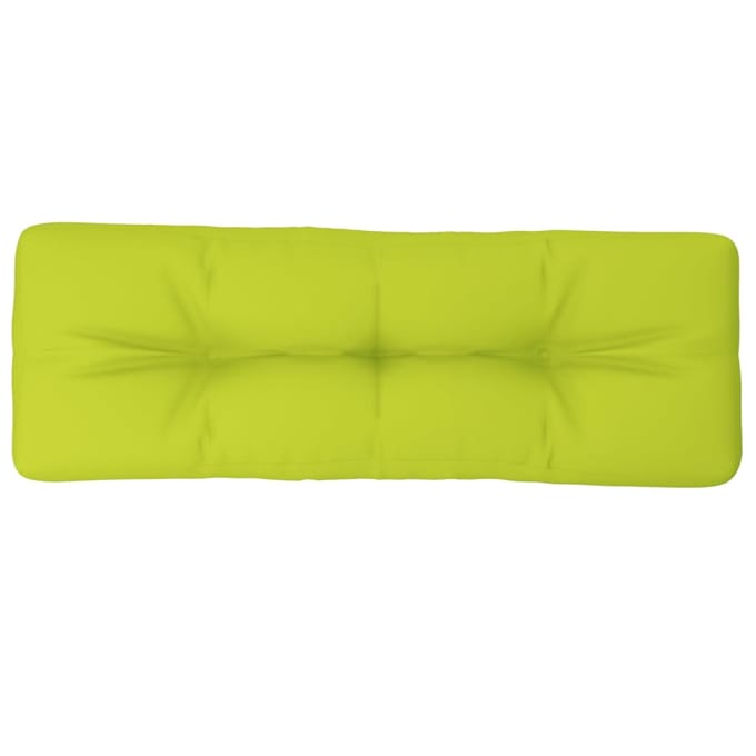 vidaXL - Palletkussen - 120x40x12 - cm - stof - heldergroen