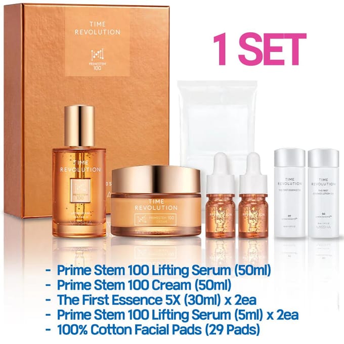 [MISSHA] Time Revolution Primestem 100 Lifting Set 1 SET beige