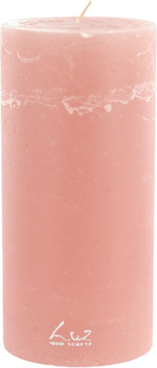 Rasteli Luz Your Kaars Cilinder Roze-Taupe Rosé D 9 cm H 19 cm