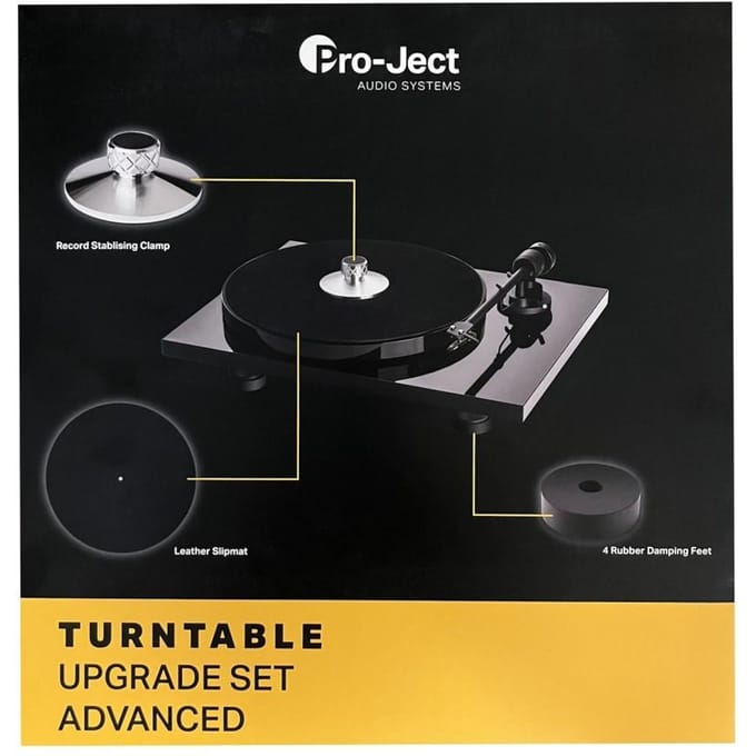 Pro-Ject Upgrade Set Advanced - Verbeterde Geluidskwaliteit - Duurzame Componenten - Eenvoudige Installatie - Zwart