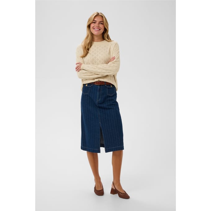 Saint Tropez OlineSZ Pullover Dames Trui - Oatmeal