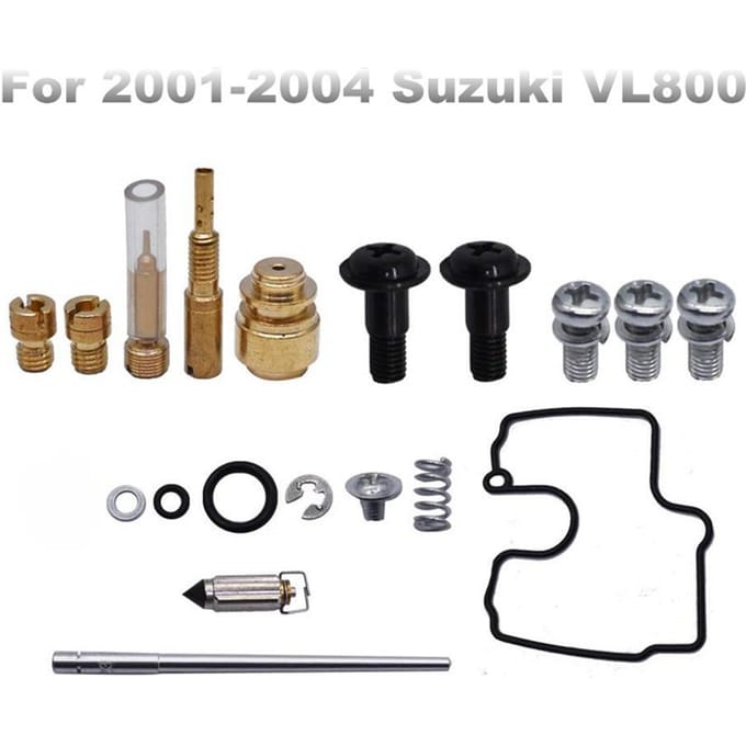 Kit de reconstruction de carburateur pour Suzuki VL800 Intruder Volusia 2001 – 2004, 1 ensemble black