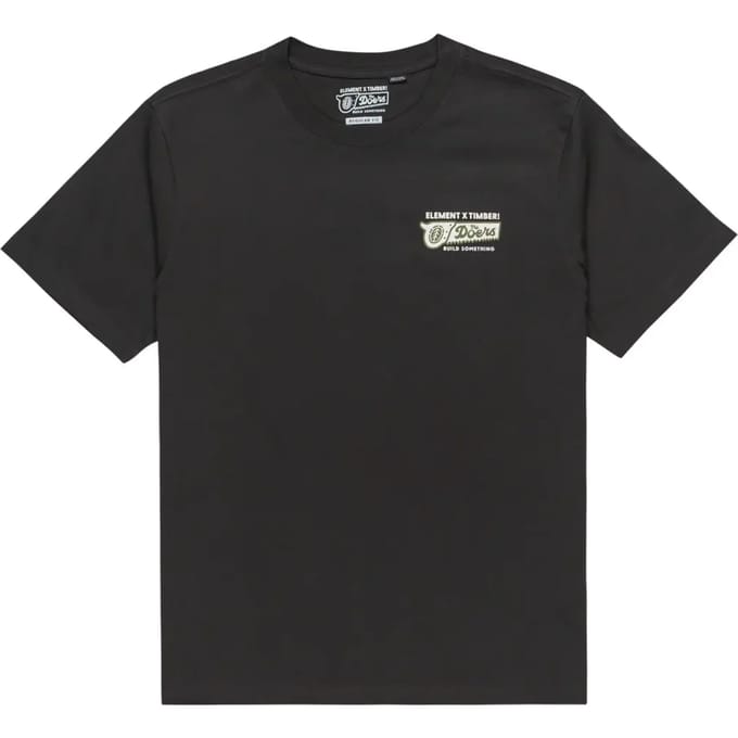 Element Timber Icon T-shirt Met Korte Mouwen Zwart S Man
