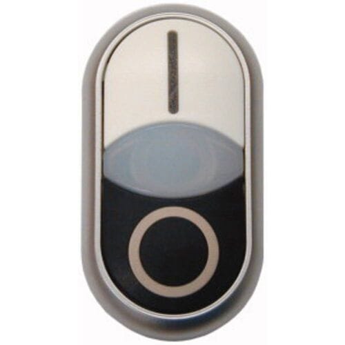Eaton 284817 M22S-DDLF-WS-X1/X0 Dubbele drukknop Kunststof frontring 1 stuk(s) Piece