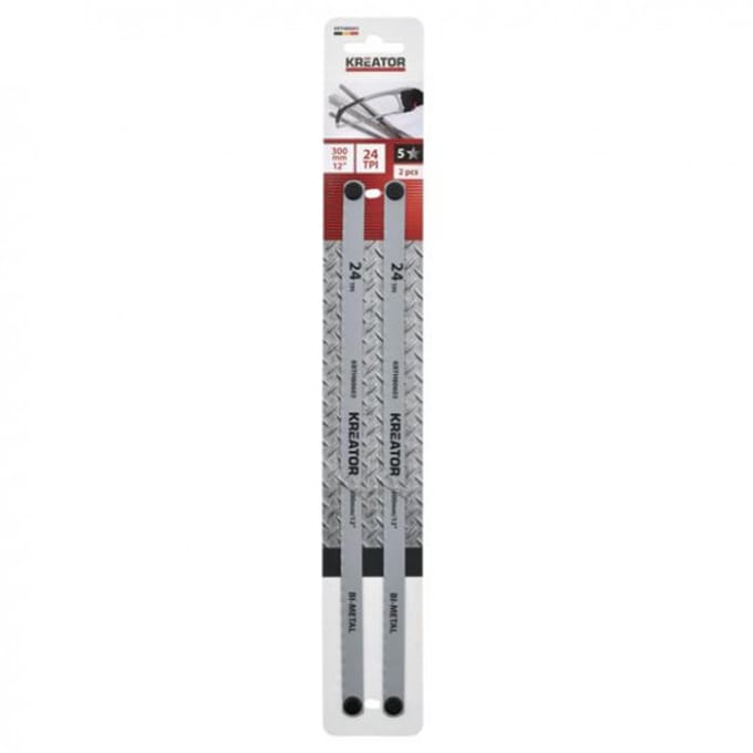 Kreator - Hand tools - KRTH80603 - Metaalzaagblad - 300mm 24 TPI bimetaal - 2 st.