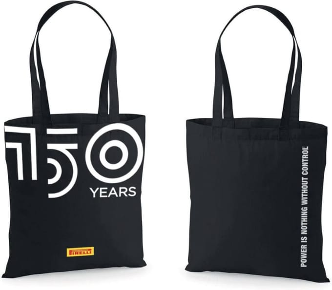 Formule 1 Pirelli 150 Jaar Shopper Tas - Wit