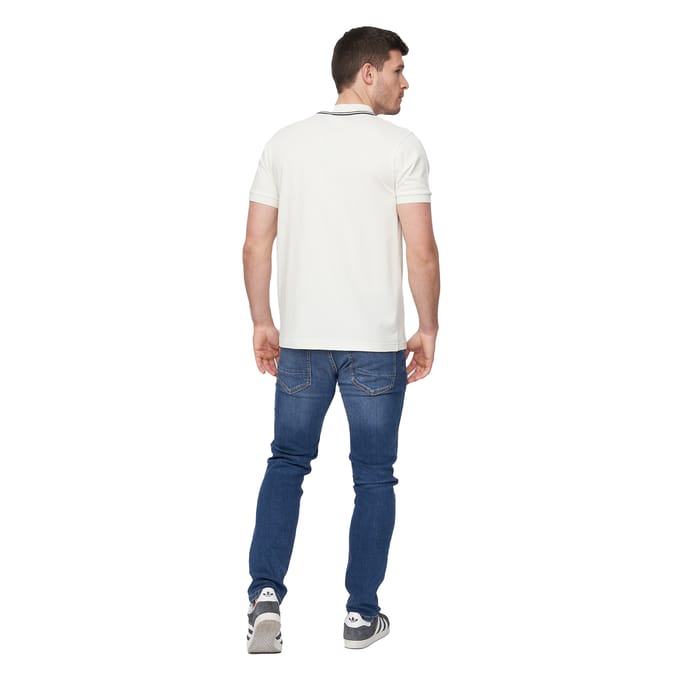Duck and Cover Heren Samtrase Polo Shirt (Gebroken wit)
