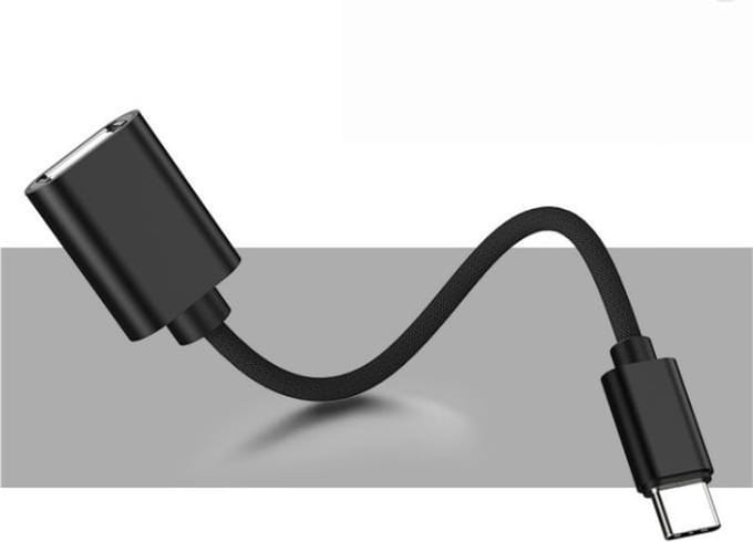 OTG Host kabel van USB-C naar normaal USB-A 2.0/3.0, adapter / verloop-stekker voor o.a. MacBook