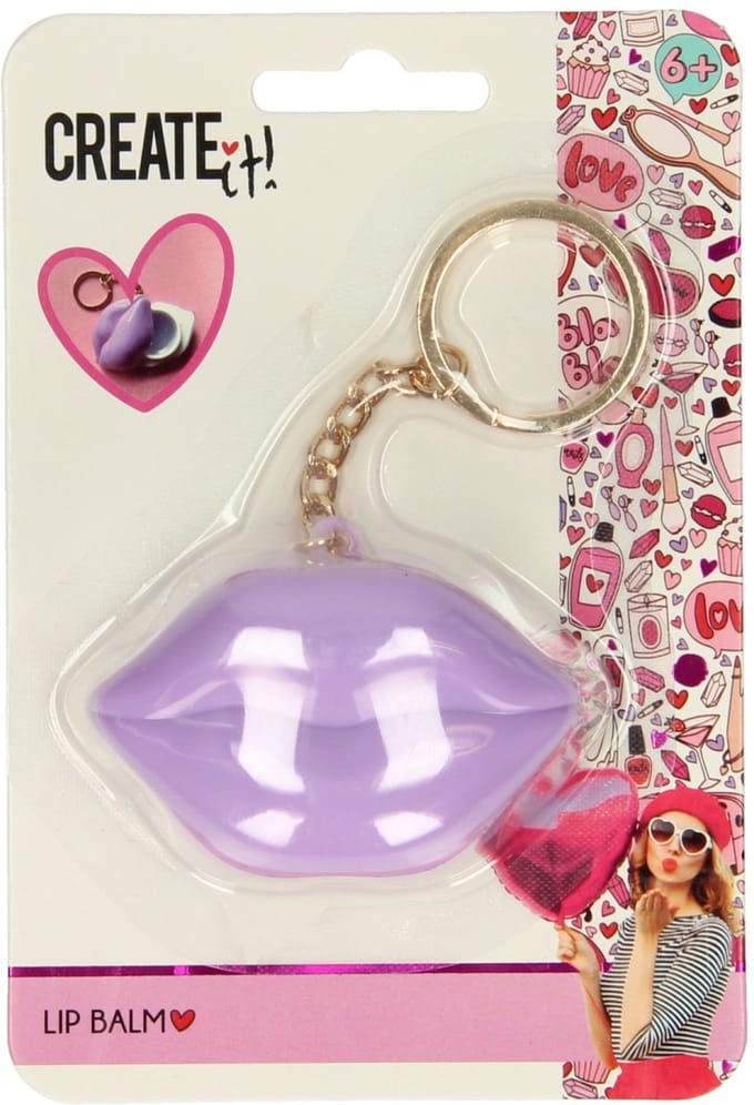 Create It! Hart Lippenbalsem Sleutelhanger