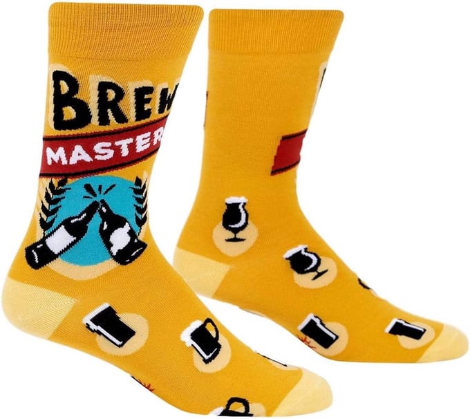 Heren Sokken Bier Thema Cadeau - Grappige Crew Sokken voor Bierliefhebbers