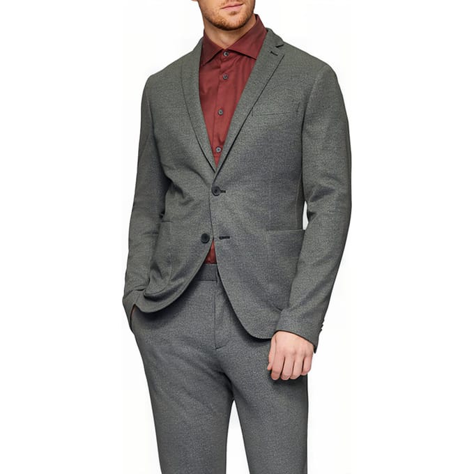 s.Oliver  Jacket Indoor Grey/black Größe: 46 | Blazer Outlet | Herren | Grau