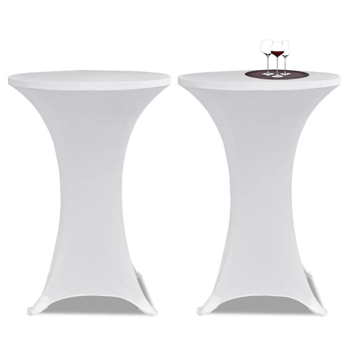 vidaXL - Statafelhoes - 4 - st - stretch - Ø60 - cm - wit