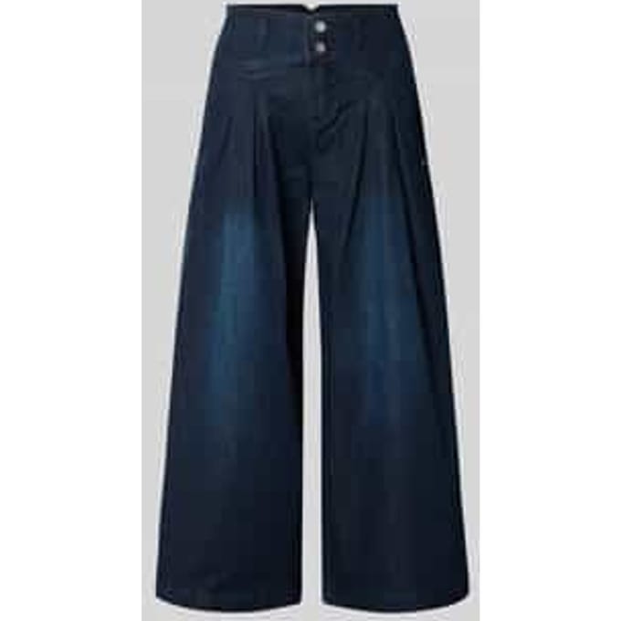 Palazzo-jeans met achterzakken model 'Liv'