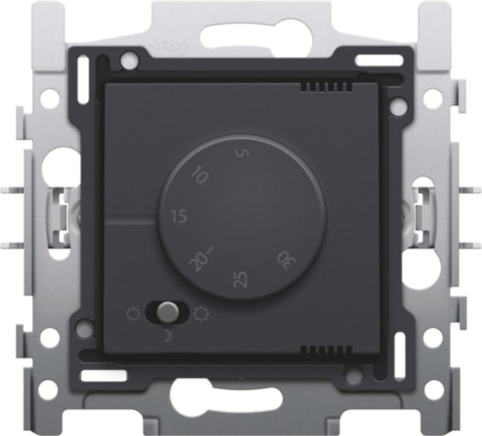 Niko - Elektronische thermostaat 3 standen anthracite - 122-88000