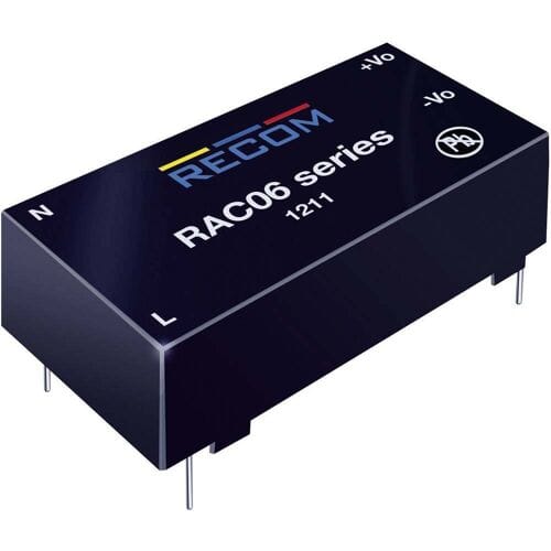 RECOM 20000801 AC/DC-printnetvoeding 12 V/DC 0.5 A 6 W