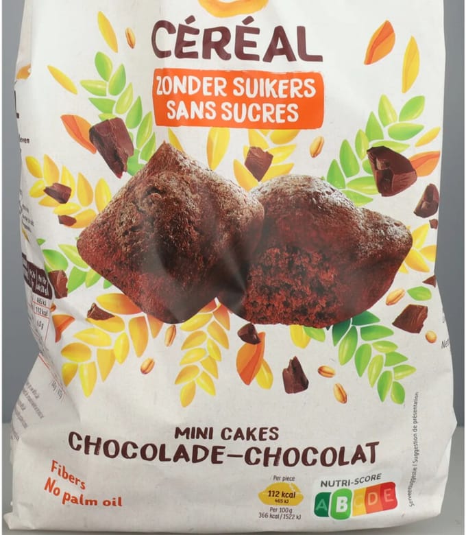 Céréal Mini Cakes Chocolade - 6 x 196 gr - Voordeelverpakking