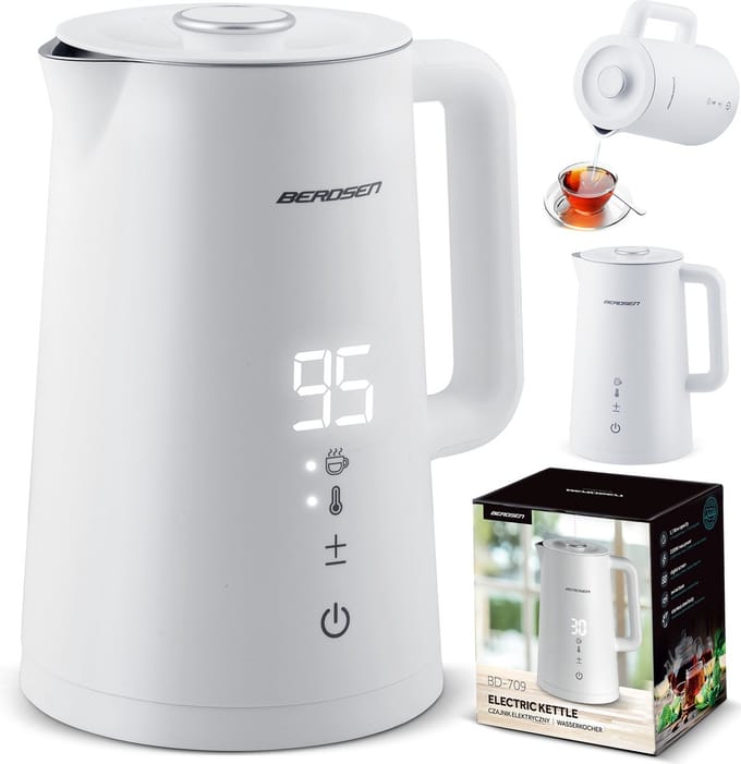 Waterkoker 1,7l Berdsen BD-709 wit