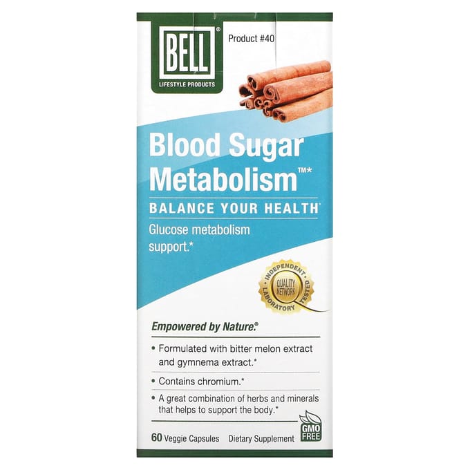 Bell Lifestyle, Bloedsuikerstofwisseling, 60 Plantaardige Capsules