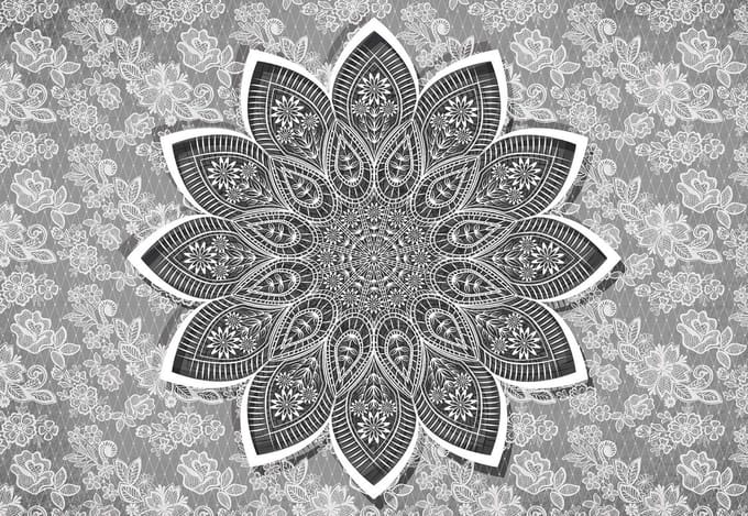 Fotobehang Modern Abstract Pattern  | XL - 208cm x 146cm | 130g/m2 Vlies