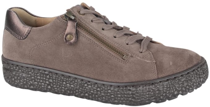 Hartjes Combi Met Hiel Suede H Ls Sneaker Sneakers - Suède - Dames - Taupe - Maat 42