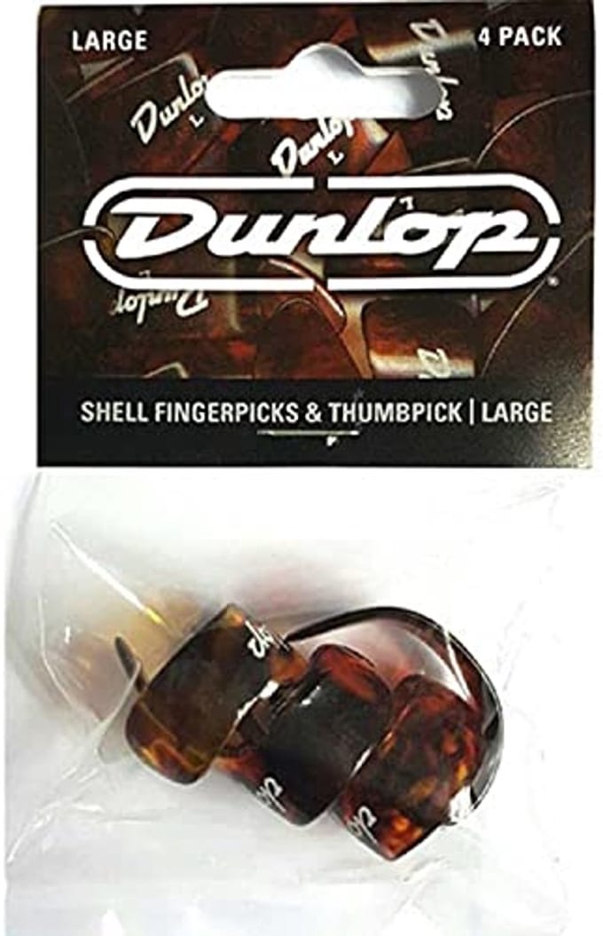 Jim Dunlop 9020TP - Vingerpicks - Duim en Vinger Large - Player's Pack 4 Stuks
