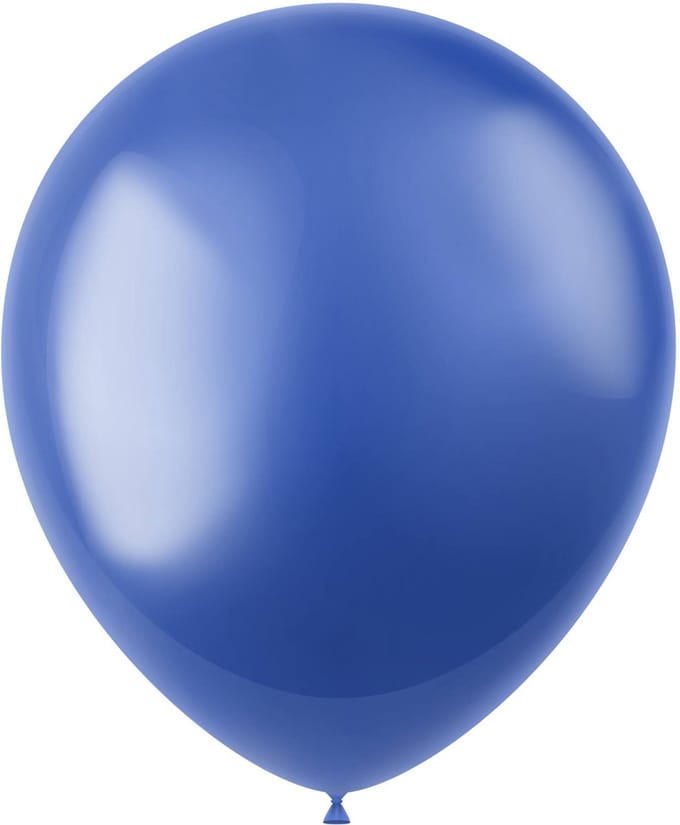Ballonnen Radiant Royal Blue Metallic 33cm - 10 stuks