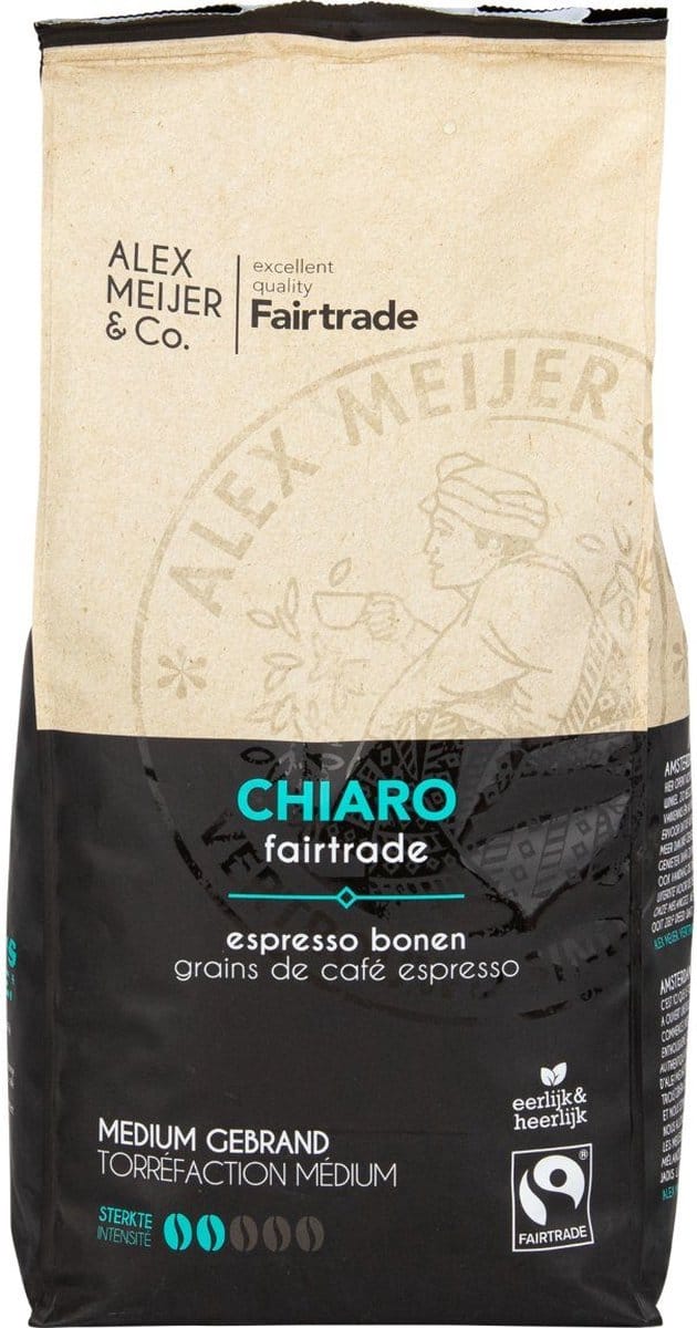 Alex Meijer Espressobonen chiaro mild, FT - Zak 1 kilo