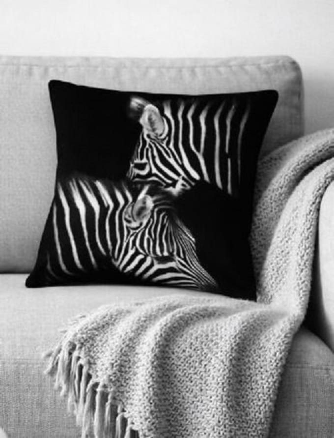 Monochrome Zebra Collection Kussenhoes - 45x45 cm