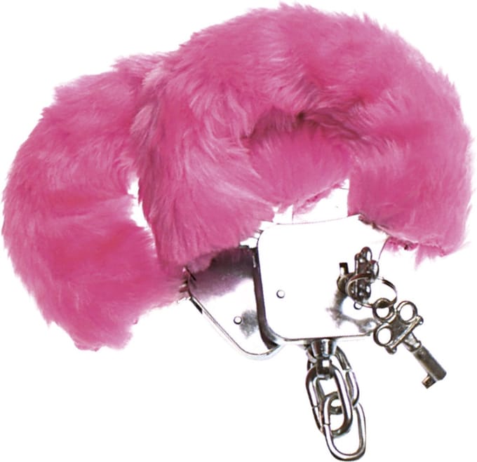 Pluche handboeien roze