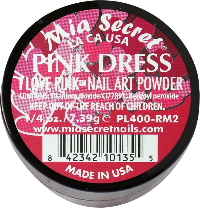 I Love Pink Acrylpoeder Pink Dress