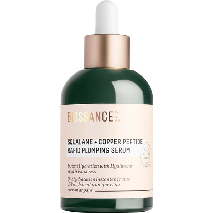 Biossance Gezichtsserum Squalane + Copper Peptide Rapid Plumping Serum Anti-agingserum Dames 50 ml