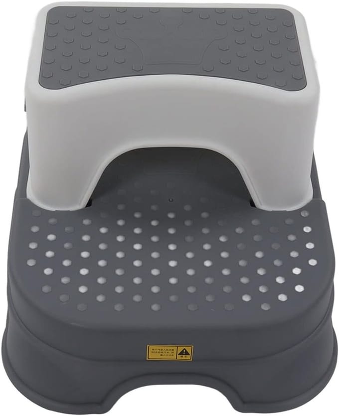 Ergonomische Kindertrap met Verstelbare Hoogte, Antislip en Brede Basis voor Badkamergebruik