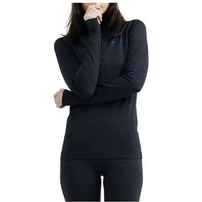 CRAFT CORE DRY ACTIVE COMFORT HZ W Dames Thermoshirt - Zwart