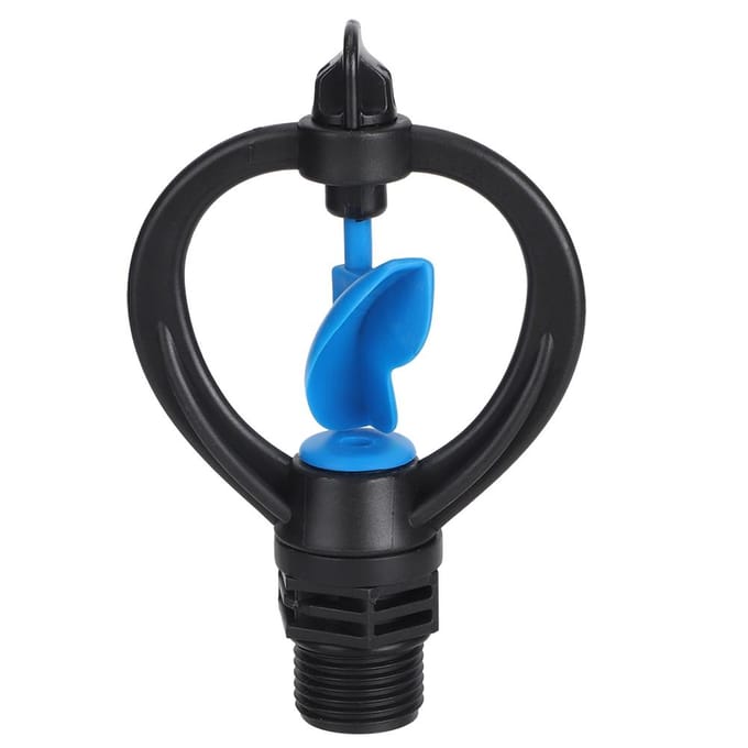 5 Pièces Filetage Mâle G1/2 Arroseur d'Eau de Jardin Pelouse Tête de Pulvérisation d'Arrosage Outil d'Irrigation black