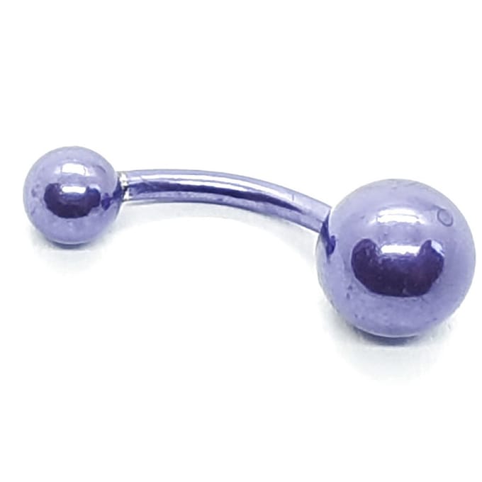Navel Piercing - Paars Metallic