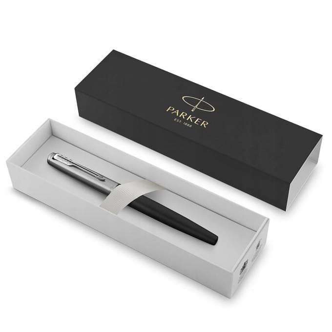 Parker Jotter Bond Street CT Balpen - Zwart Metaal, Medium Punt