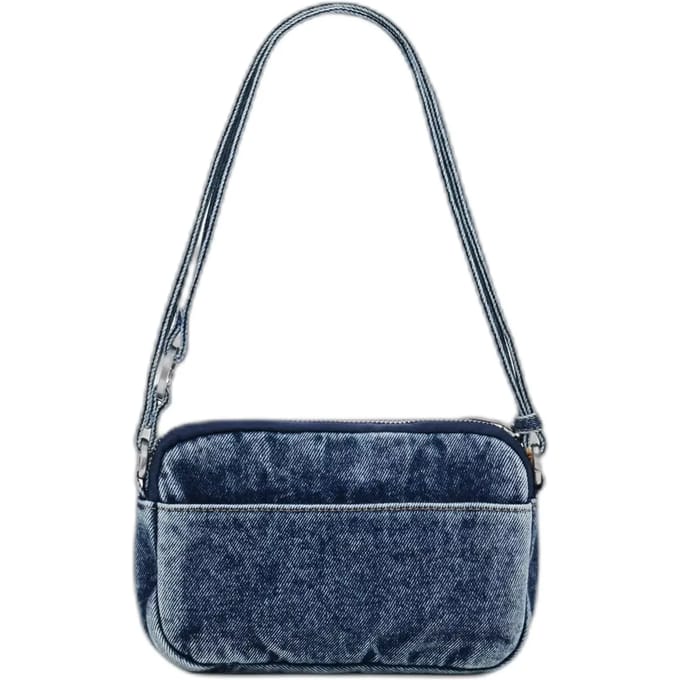 Desigual schoudertas clutch Curio Denim Bag Denim Dark Blue blauw